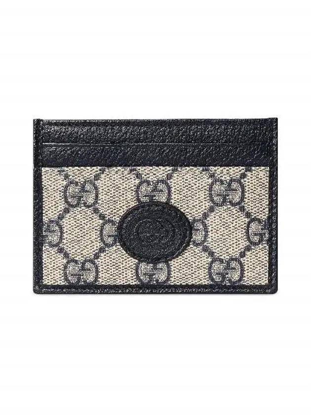 Luxury Gucci Trending 2025 Supreme GG Card Wallet Navy