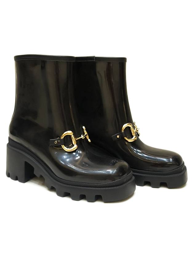 Luxury Gucci Trending 2025 Women's Horsebit Ankle Chelsea Boots Black