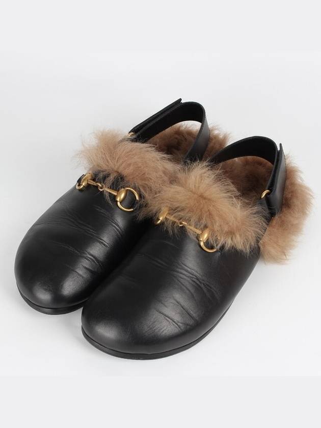 Luxury Gucci Trending 2025 Men s Horsebit Fur Slippers 8 5 275