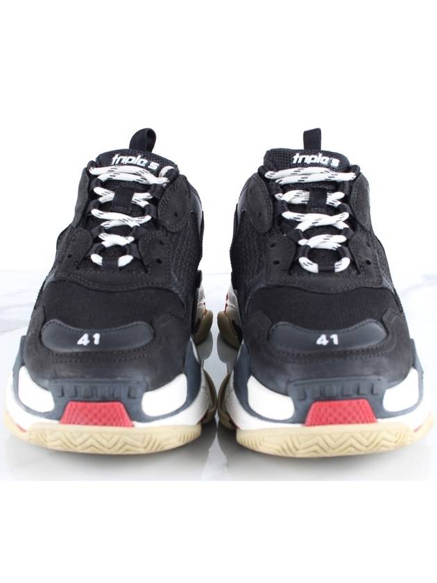 Luxury Balenciaga Triple S Black Red 41 Domestic 260