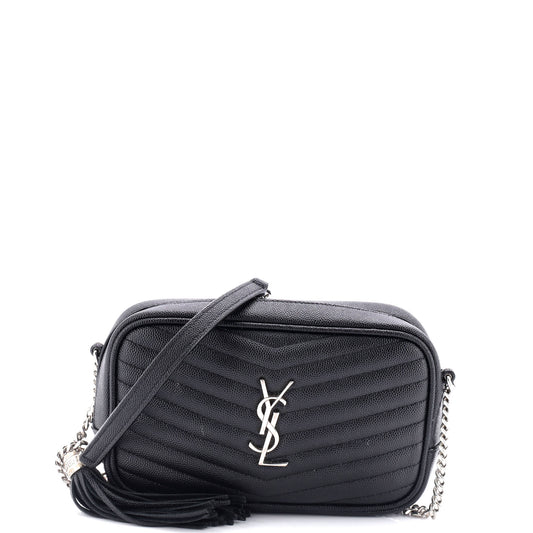 Luxury Saint Laurent Lou Camera Bag Matelasse Chevron Leather Mini