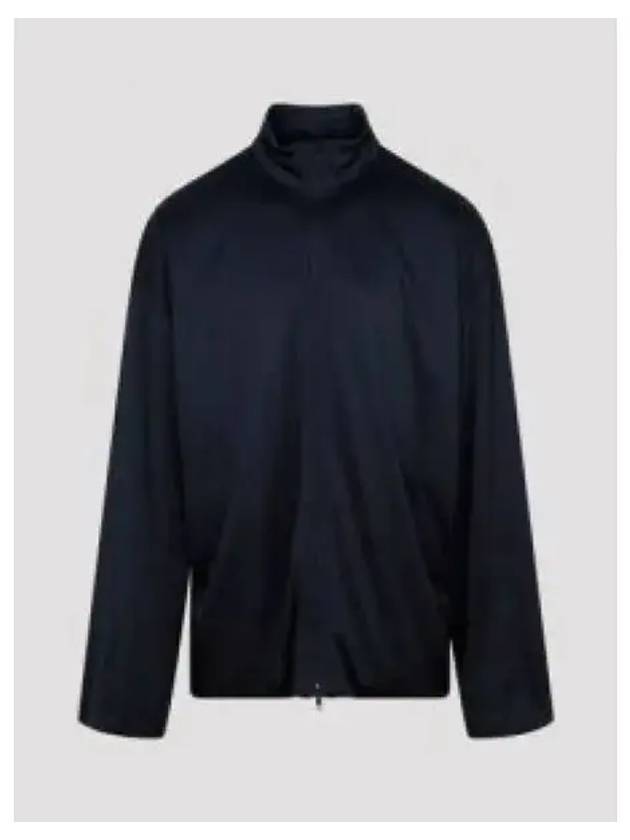 Luxury Balenciaga Side Zip Pockets Track Jacket Blue