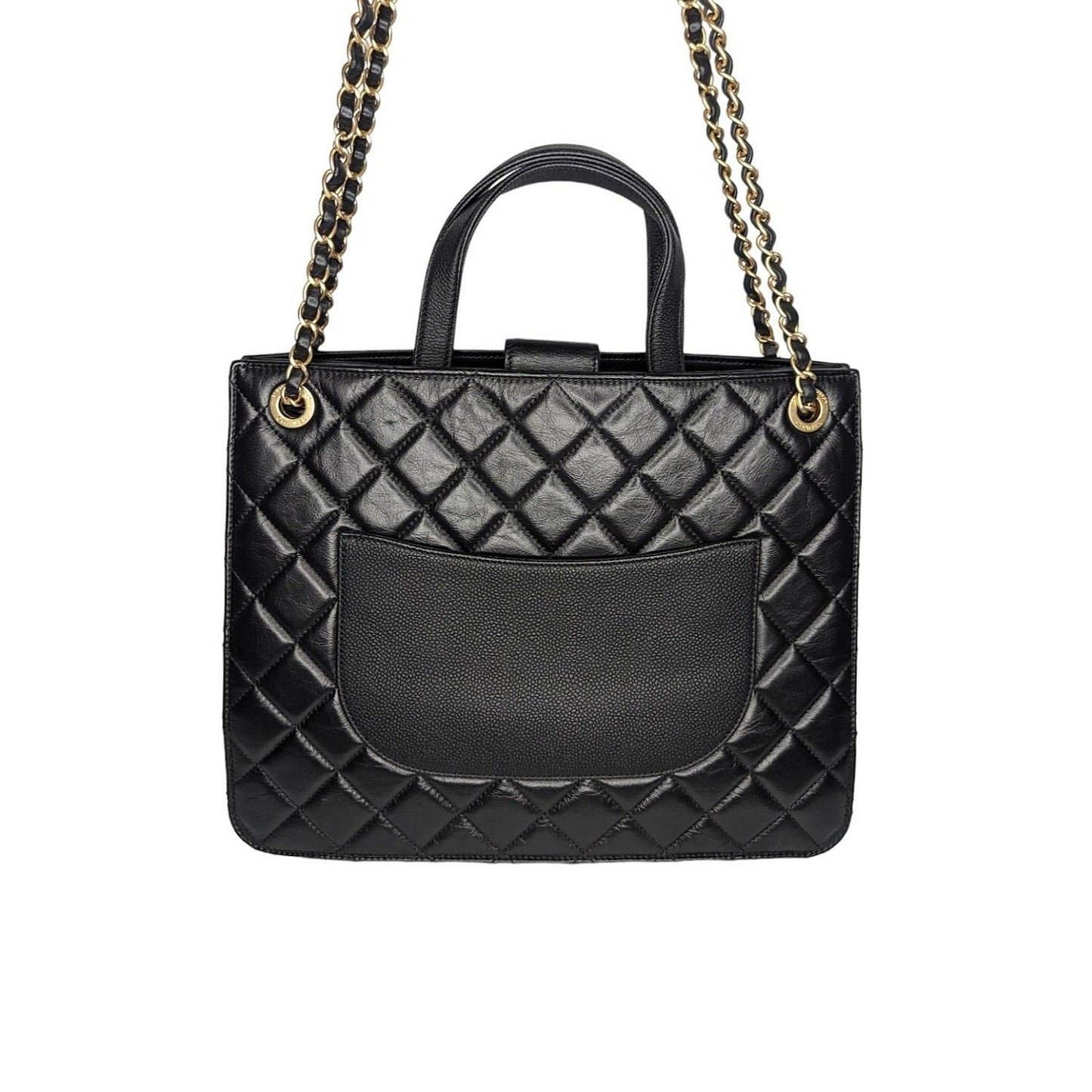 Luxury Chanel bag 2019 CC Turn Lock Shopper Tote