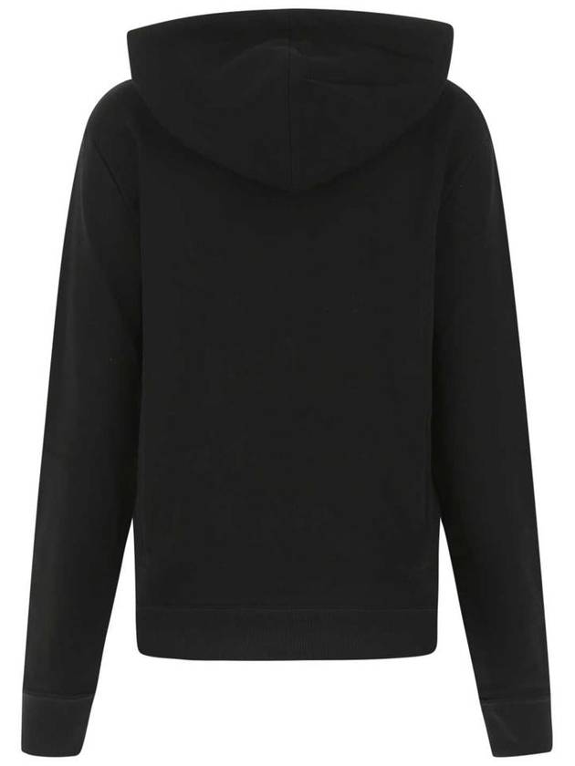 Luxury Saint Laurent Signature Logo Hooded Top Black