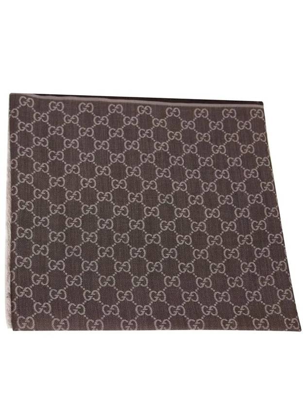 Luxury Gucci Trending 2025 GG Jacquard Square Muffler Brown
