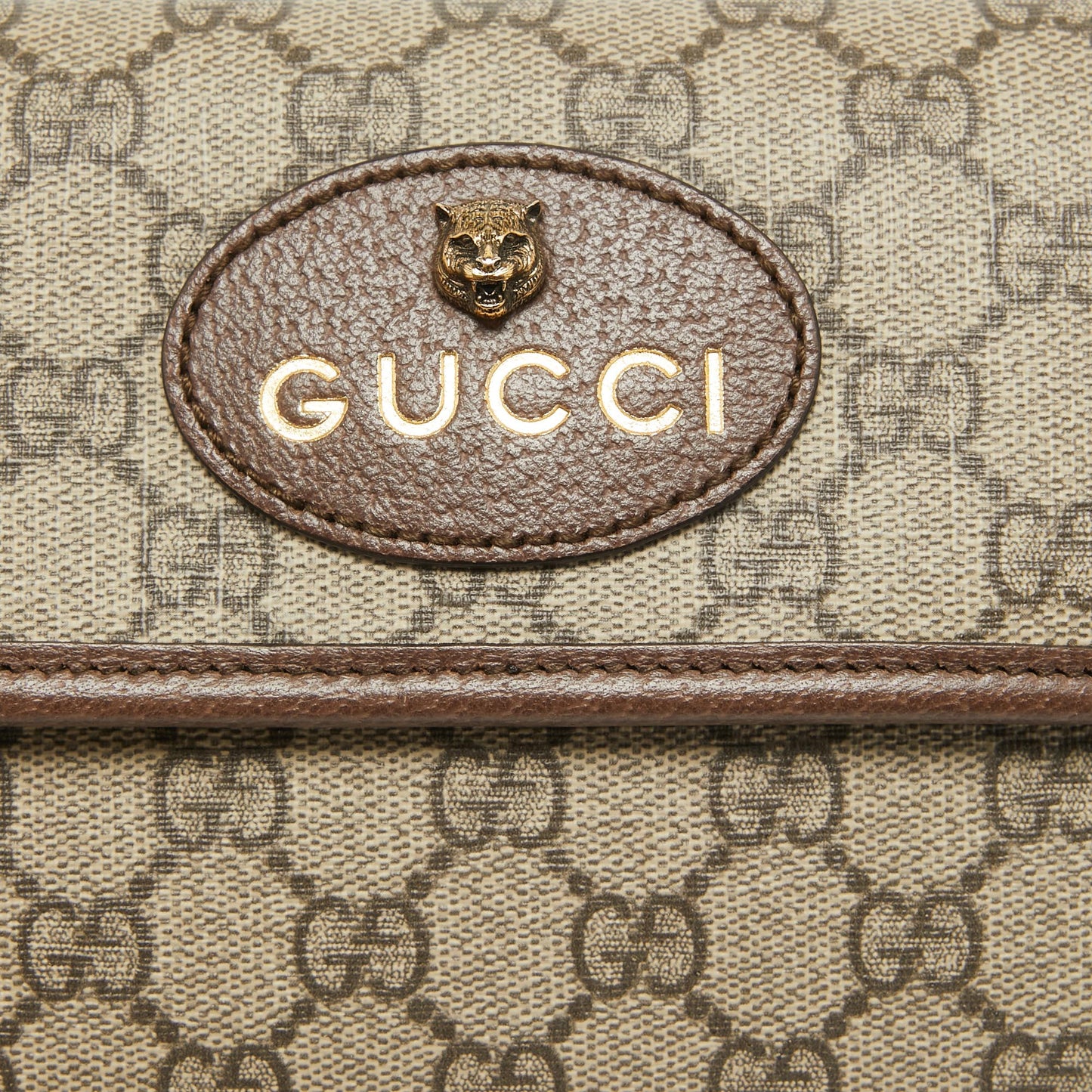 Luxury Gucci Trending 2025 Beige/brown Gg Supreme Canvas And Leather Neo Belt Bag