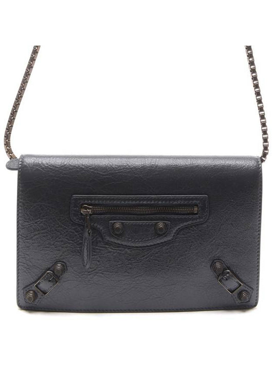 Luxury Balenciaga Giant Chain Cross Bag Grey