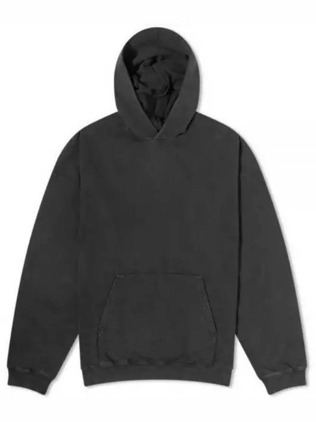 Luxury Balenciaga Back Logo Hooded Top Black