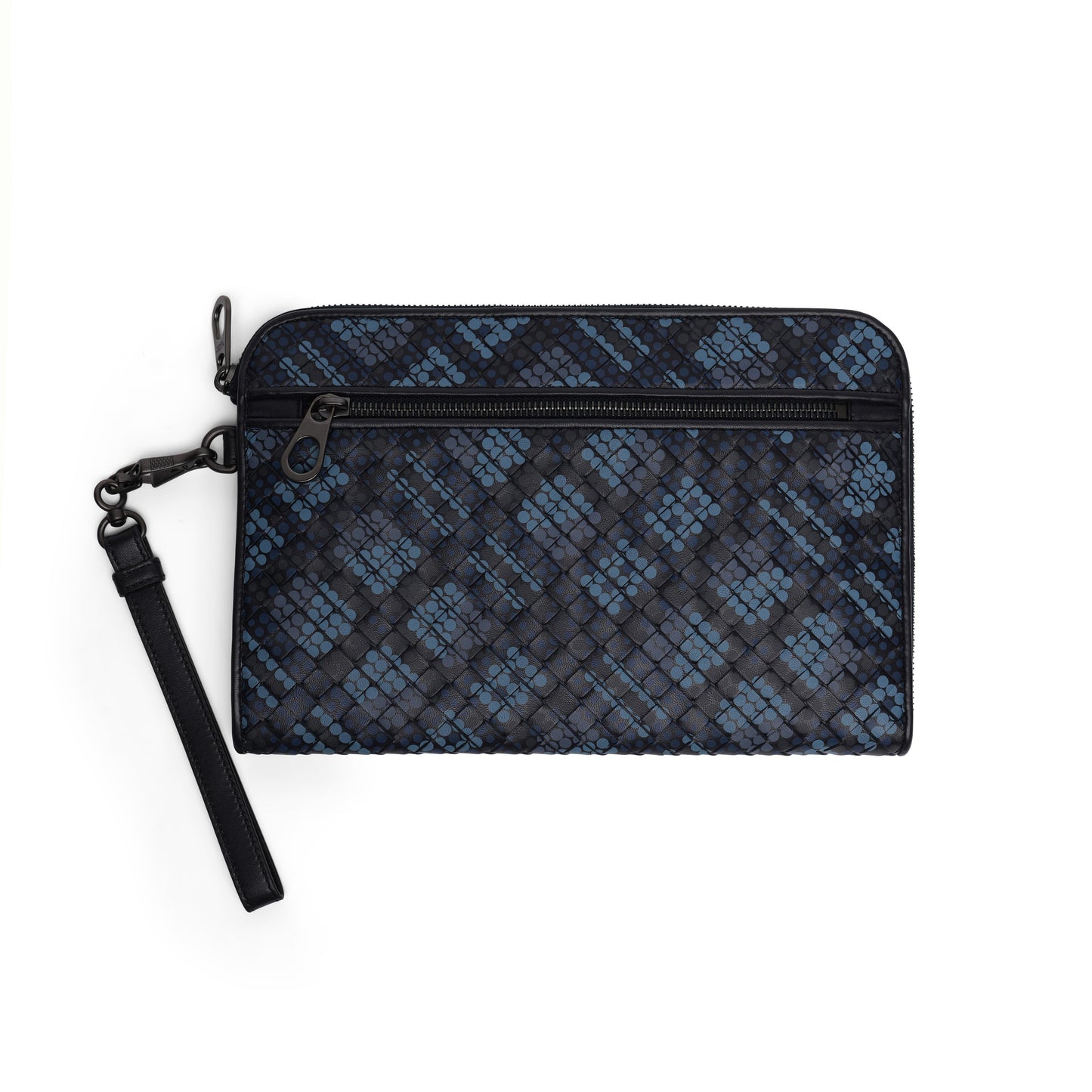 Luxury Bottega Veneta Intrecciato Polka Dot Document Case Wristlet