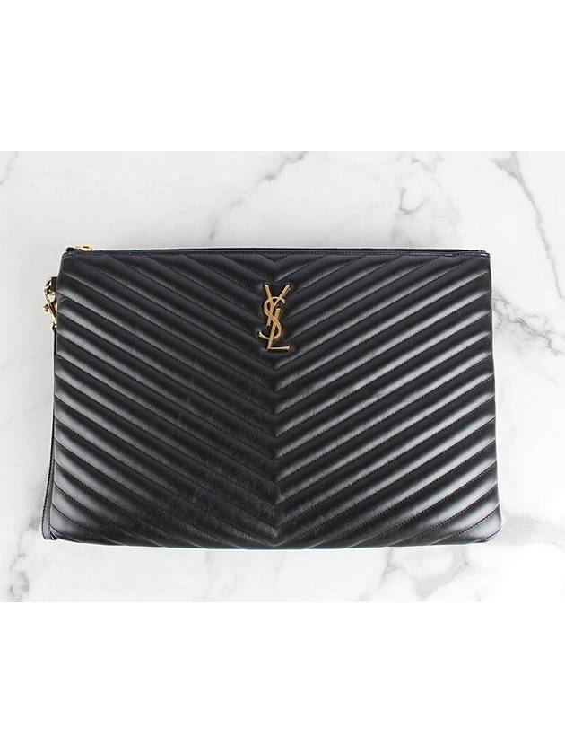 Luxury Saint Laurent Clutch Black L