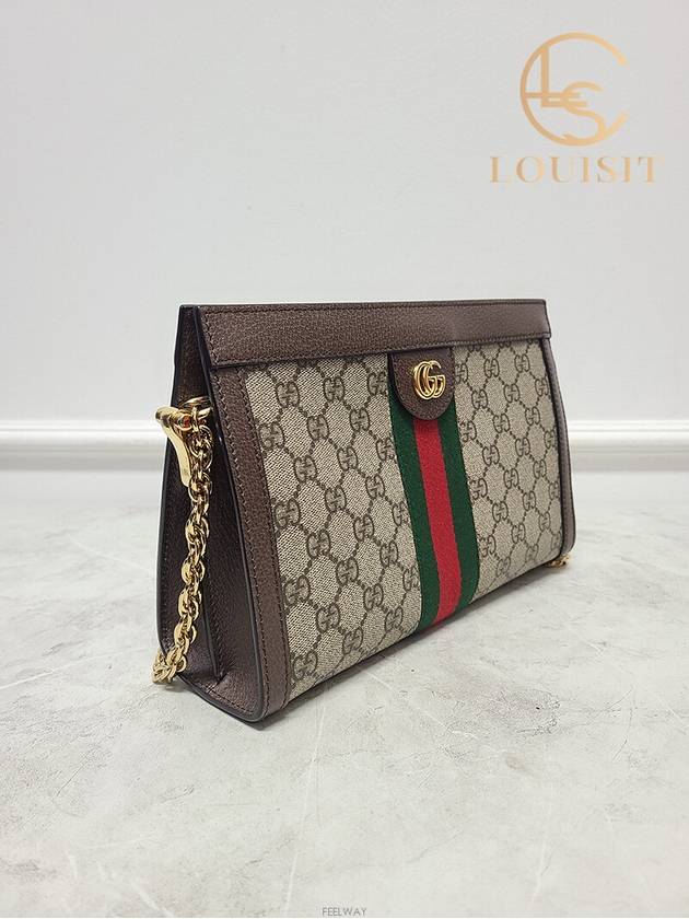 Luxury Gucci Trending 2025 Used luxury goods Lewis It GG Supreme Ophidia chain shoulder bag small