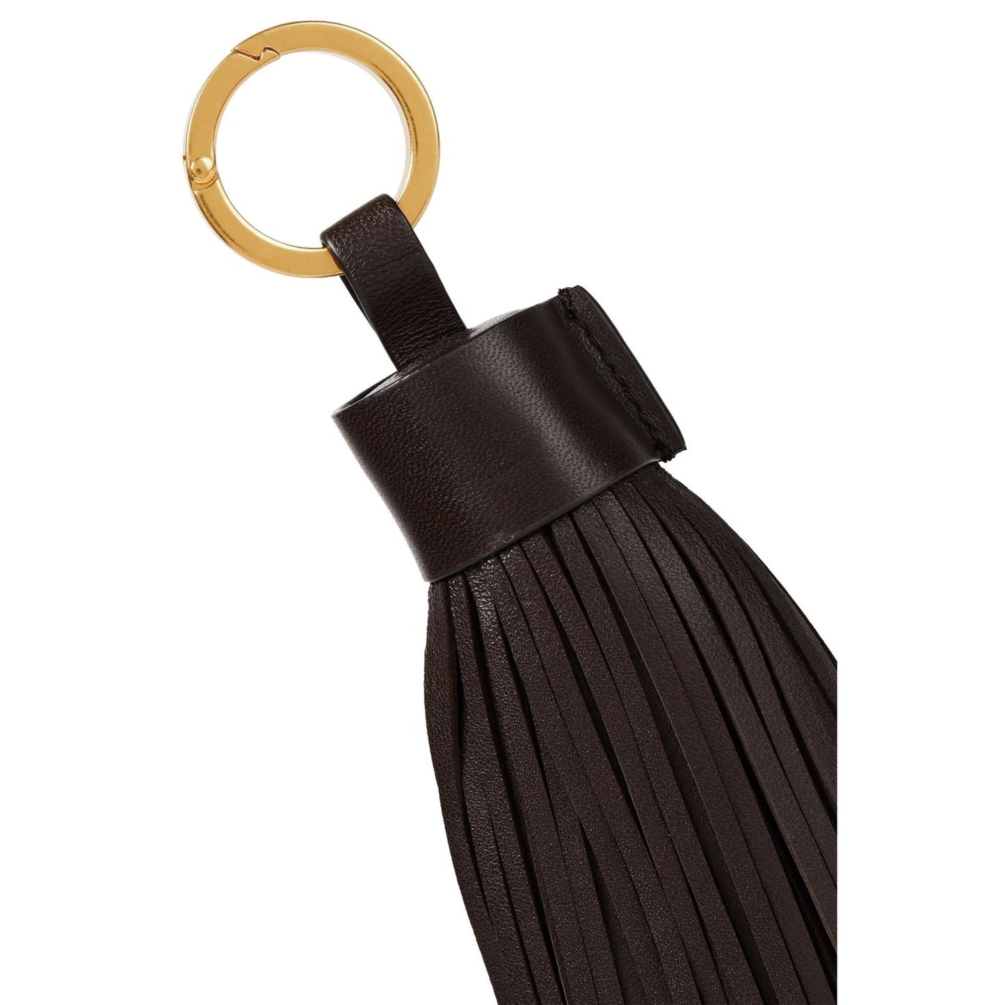 Luxury Bottega Veneta Tesla Two Tone Leather Keychain