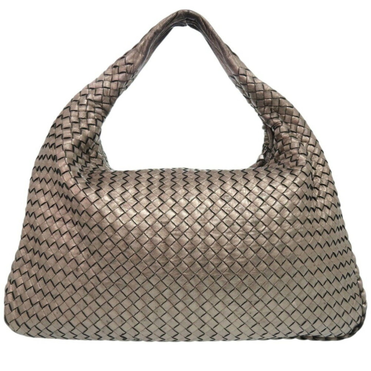 Luxury Bottega Veneta gold Leather Handbag Shoulder Bag ()
