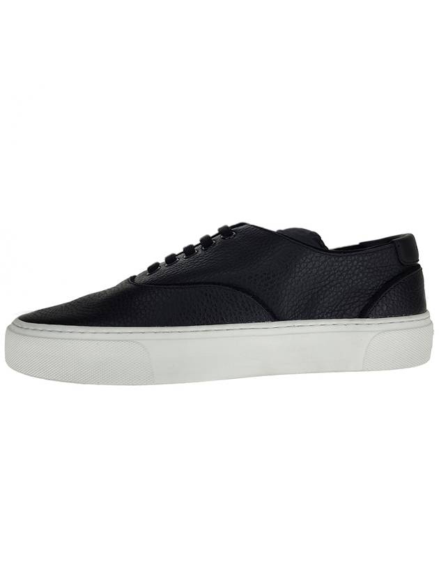 Luxury Saint Laurent Venice Leather Low Top Sneakers Black