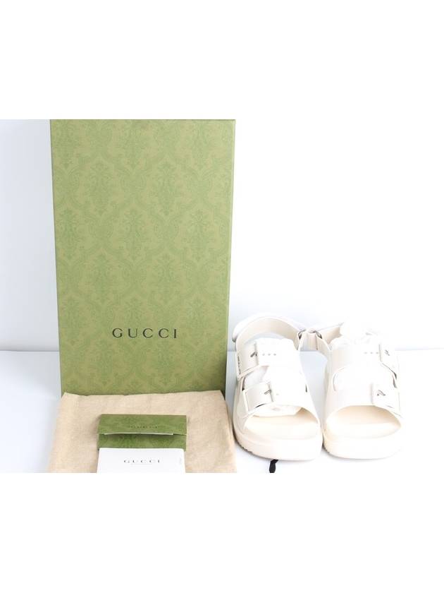 Luxury Gucci Trending 2025 Rubber sandals beige 36