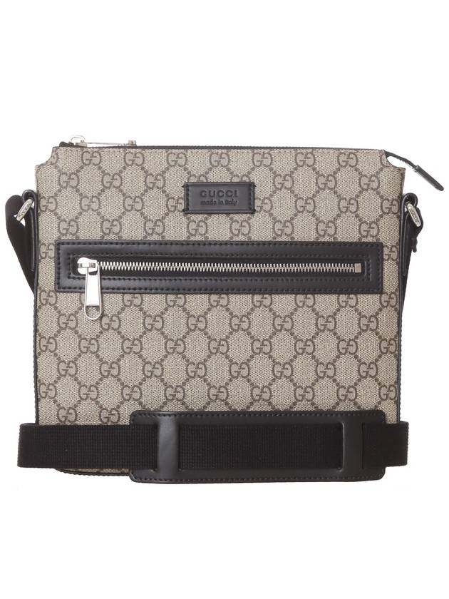 Luxury Gucci Trending 2025 GG Supreme Canvas Small Cross Bag Beige Brown