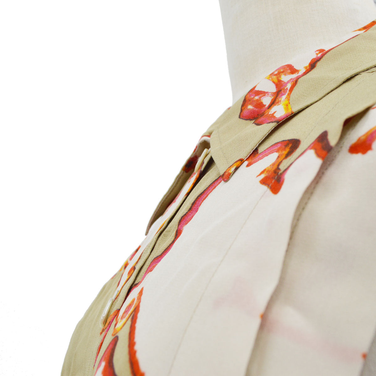 Luxury Chanel 2000 spring-summer abstract-print silk shirt #38