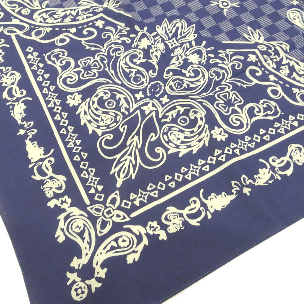 Louis Vuitton MP3425 Cotton Navy Bandana Small