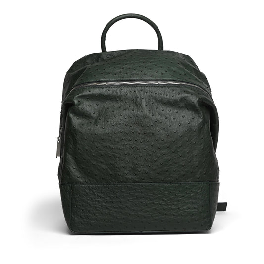 Luxury Bottega Veneta Ostrich Leather Backpack