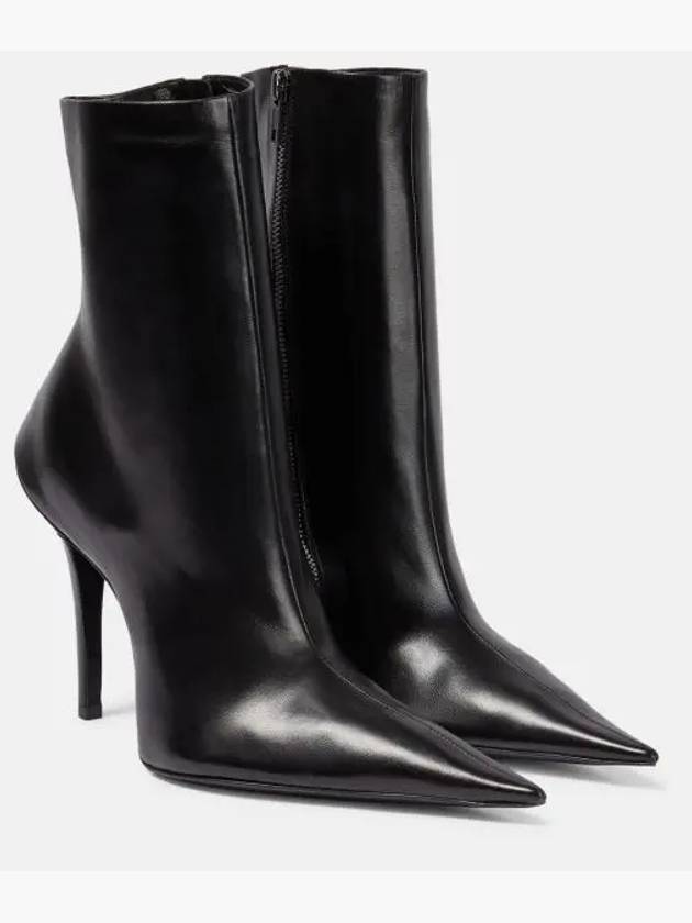 Luxury Balenciaga Witch 110MM Middle Boots Black