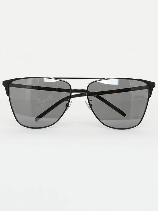 Luxury Saint Laurent Eyewear Aviator Metal Sunglasses Black