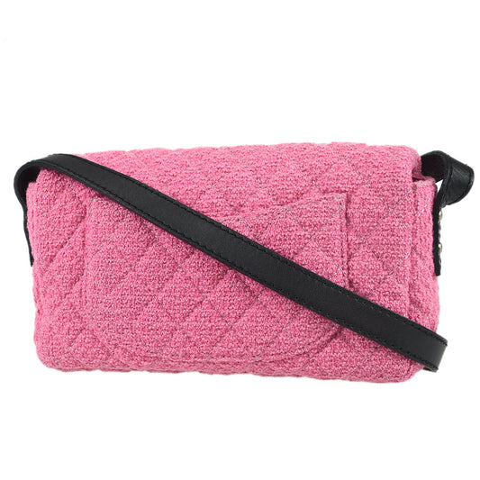 Luxury Chanel Black Tweed Mademoiselle Lock Shoulder Bag