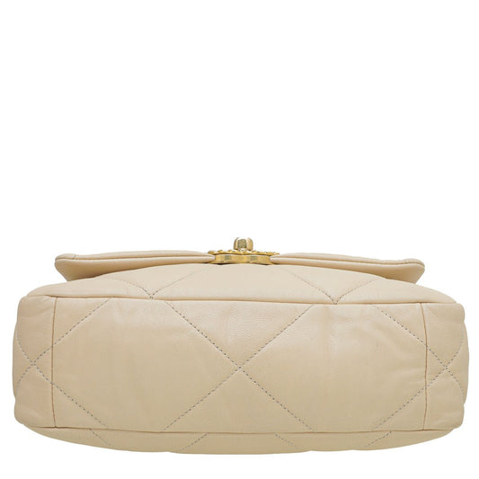 Chanel Beige CC 19 Small Flap Bag