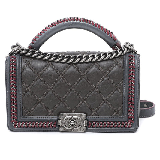 Chanel Bicolor Paris Salzburg Chain Handle Boy