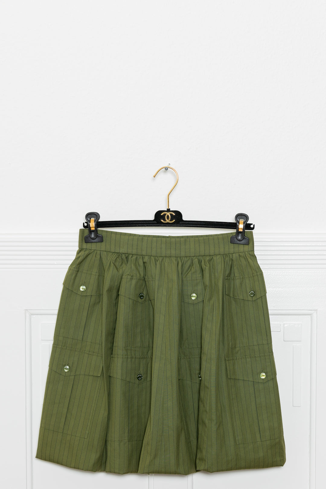 CHANEL Two Piece Tweed Green