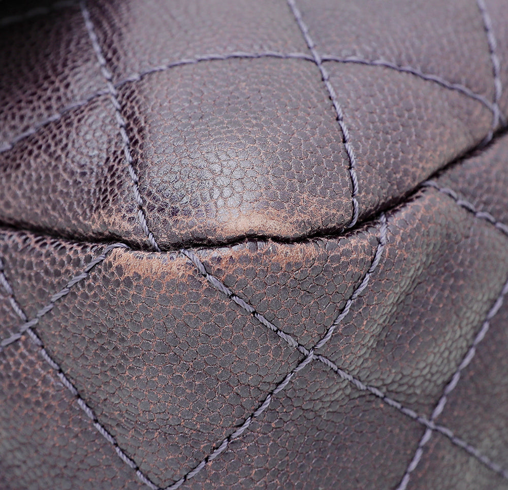 Chanel Violet CC Easy Flap Jumbo Bag
