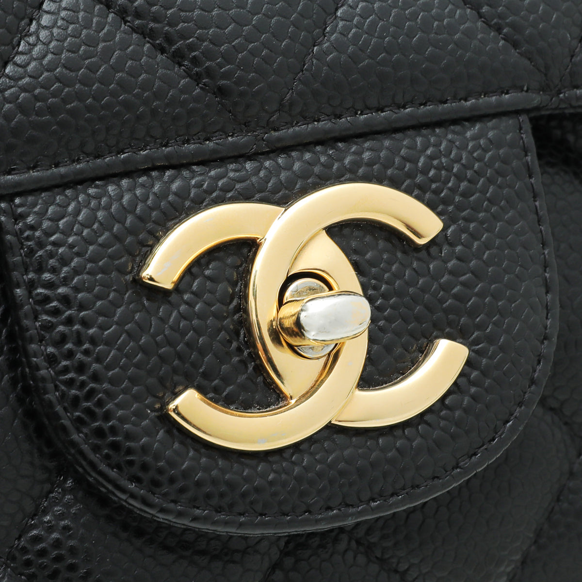 Chanel Black CC Classic Double Flap Maxi Bag
