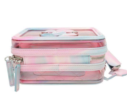Chanel Candy Pink CC Patent PVC Small Vanity Case