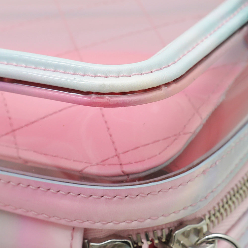 Chanel Candy Pink CC Patent PVC Small Vanity Case
