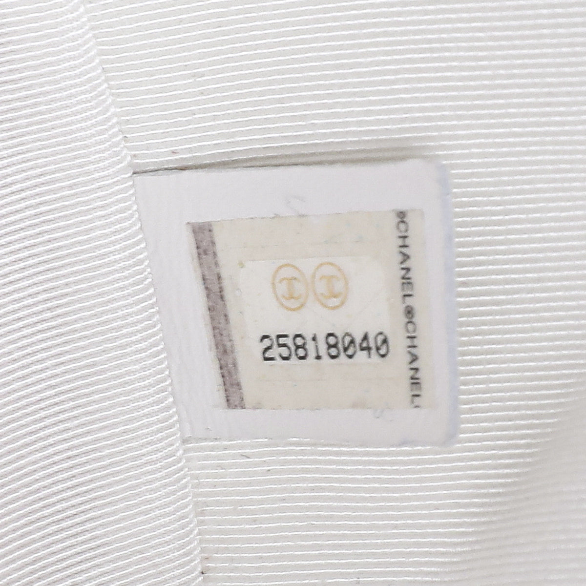 Chanel White CC Crumpled Backpack