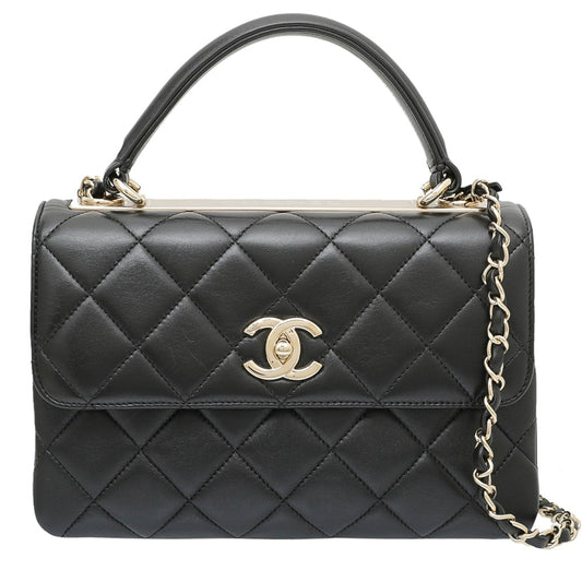 Chanel Black CC Trendy Top Handle Small Bag