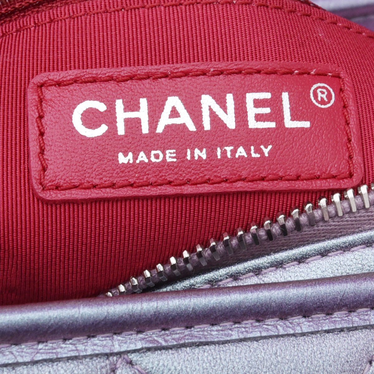 Chanel Purple Rainbow CC Unicorn Gabrielle Iridescent Bag