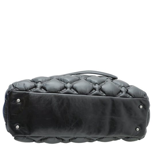 Chanel Black Chesterified Shopping Bag