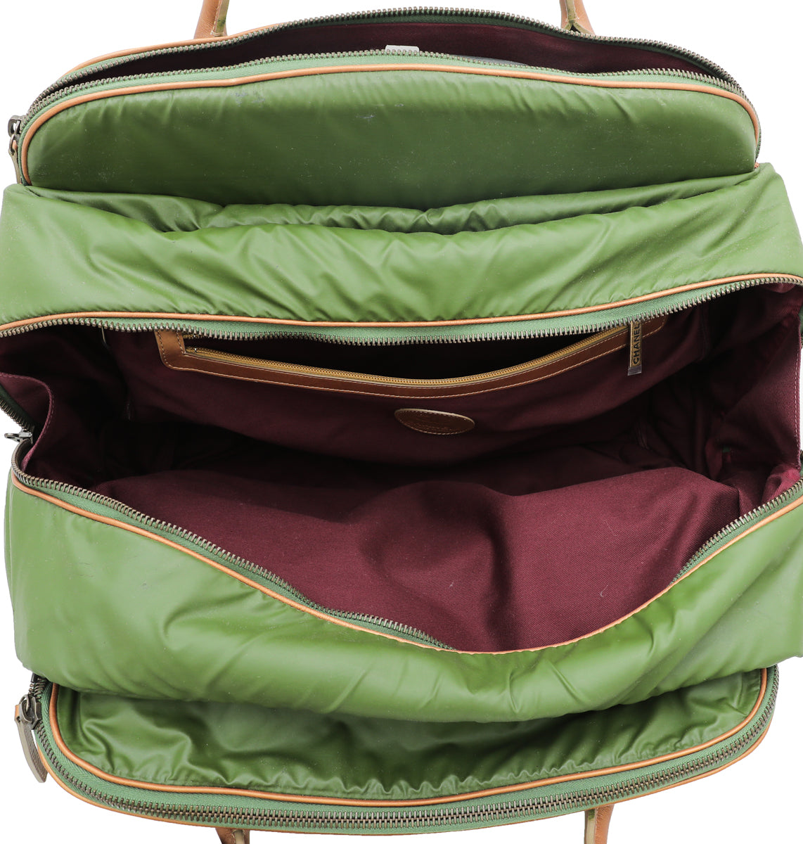 Chanel Olive Green Coco Cocoon Trolley Bag