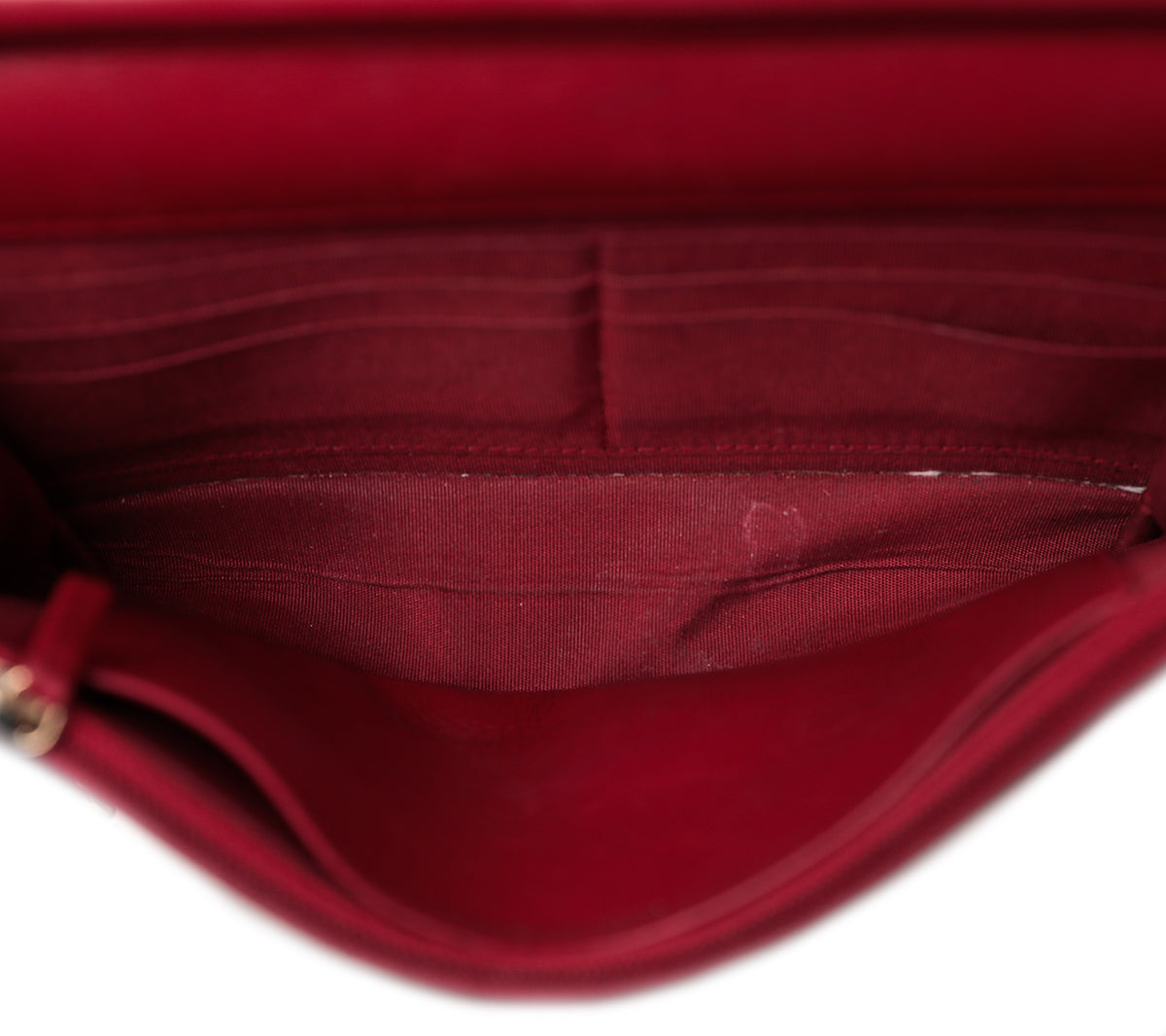 Chanel Dark Red CC Diamond Bag