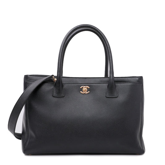 Chanel Black Executive Cerf Tote Bag