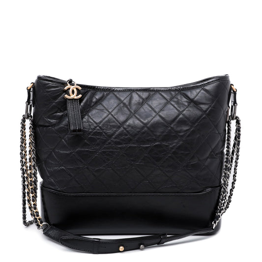 Chanel Black Gabrielle Hobo Maxi Bag