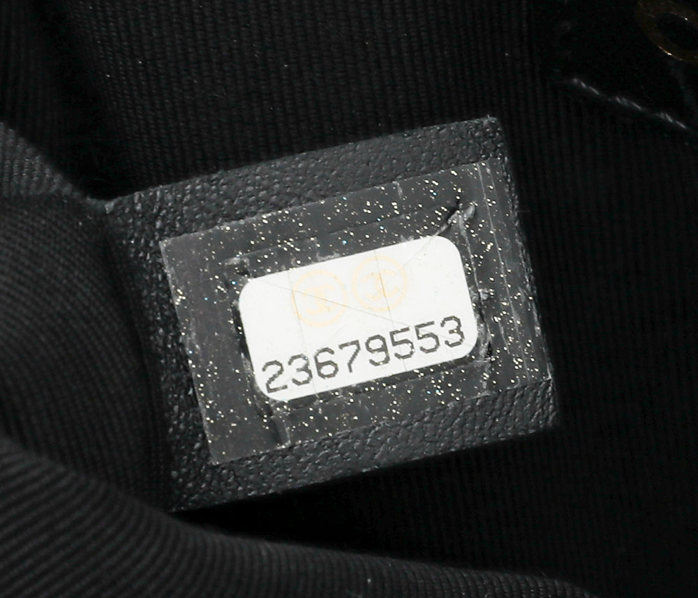 Chanel Black Le Boy Handle Chain Medium Bag