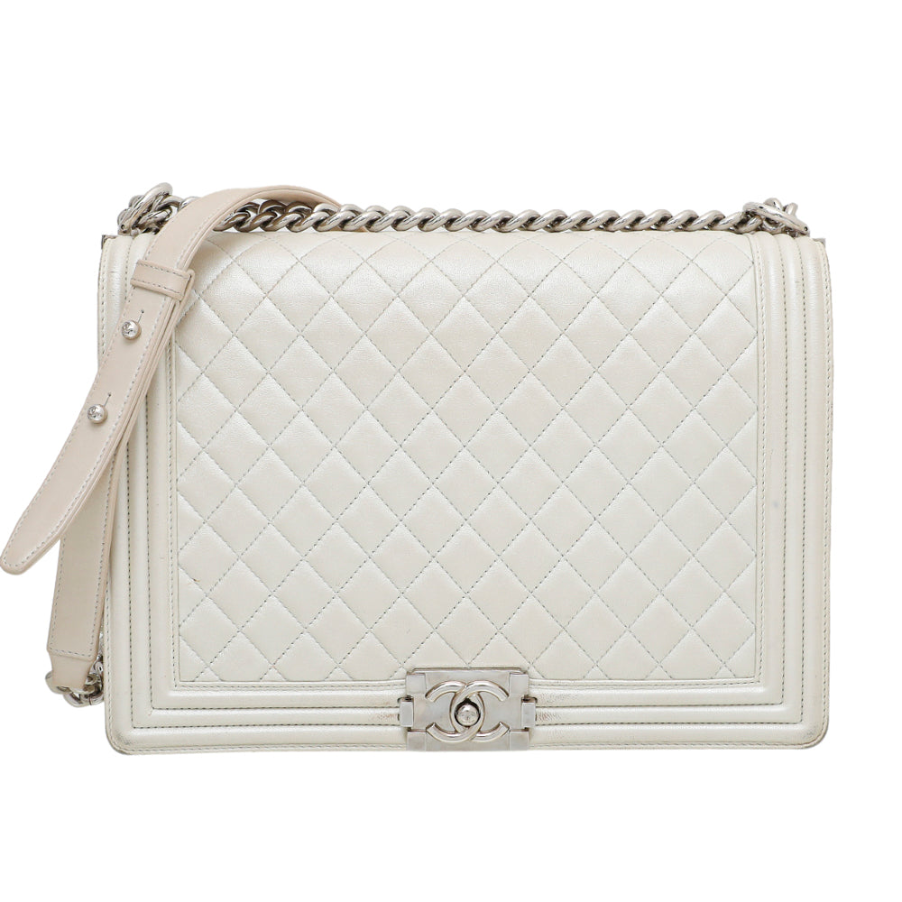 Chanel Ivory Le Boy Large Bag