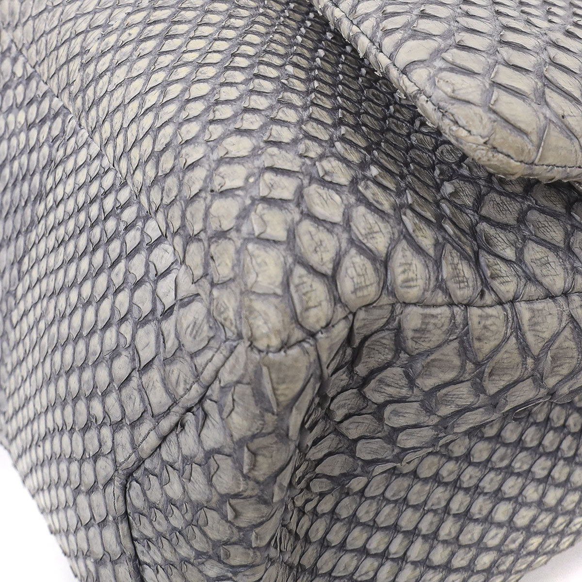 Chanel Gray Python Reissue Large Bag