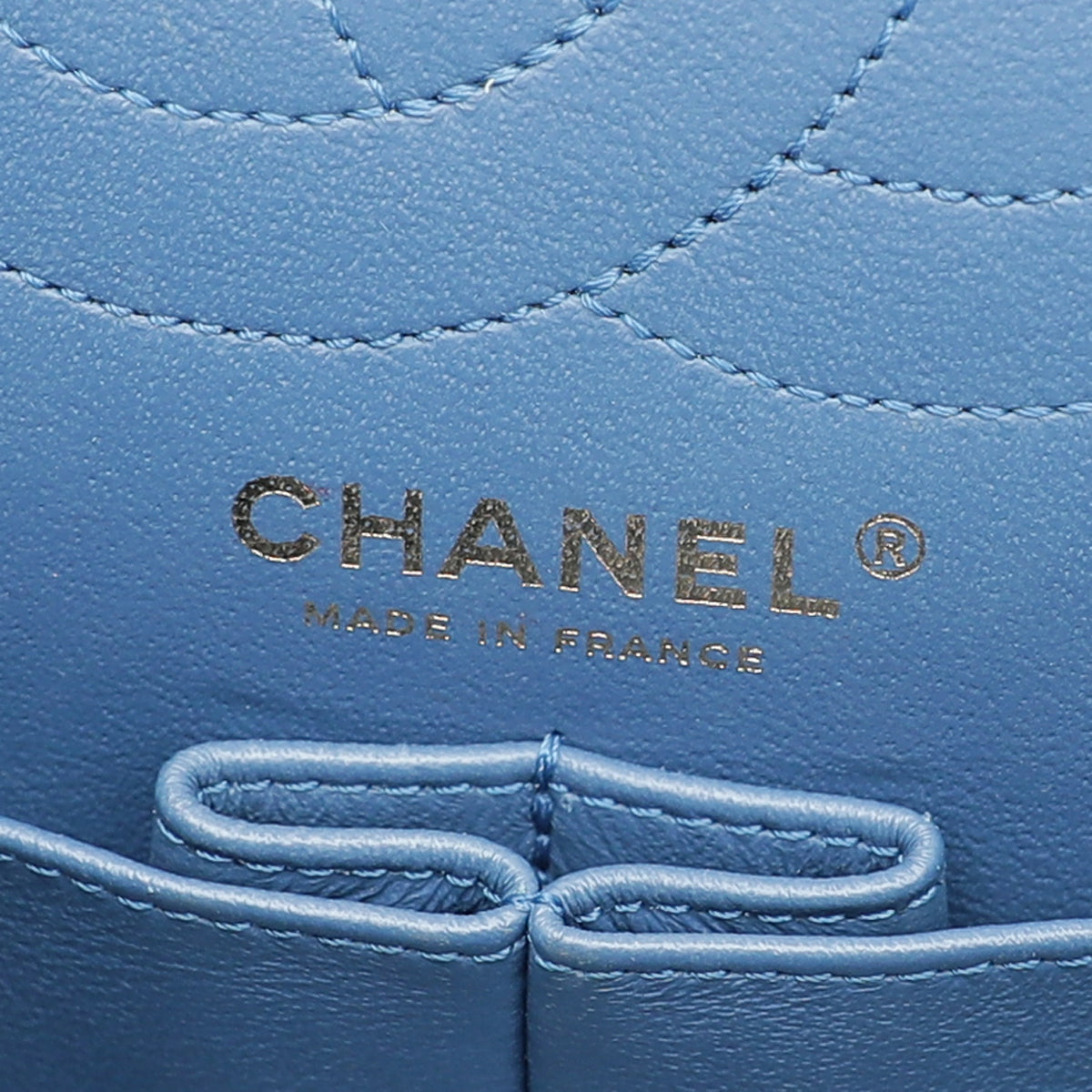Chanel Blue Velvet Reissue Double Flap Bag