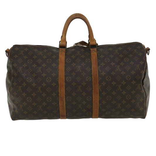 LOUIS VUITTON Monogram Keepall Bandouliere 55 Boston Bag M41414 LV cl151
