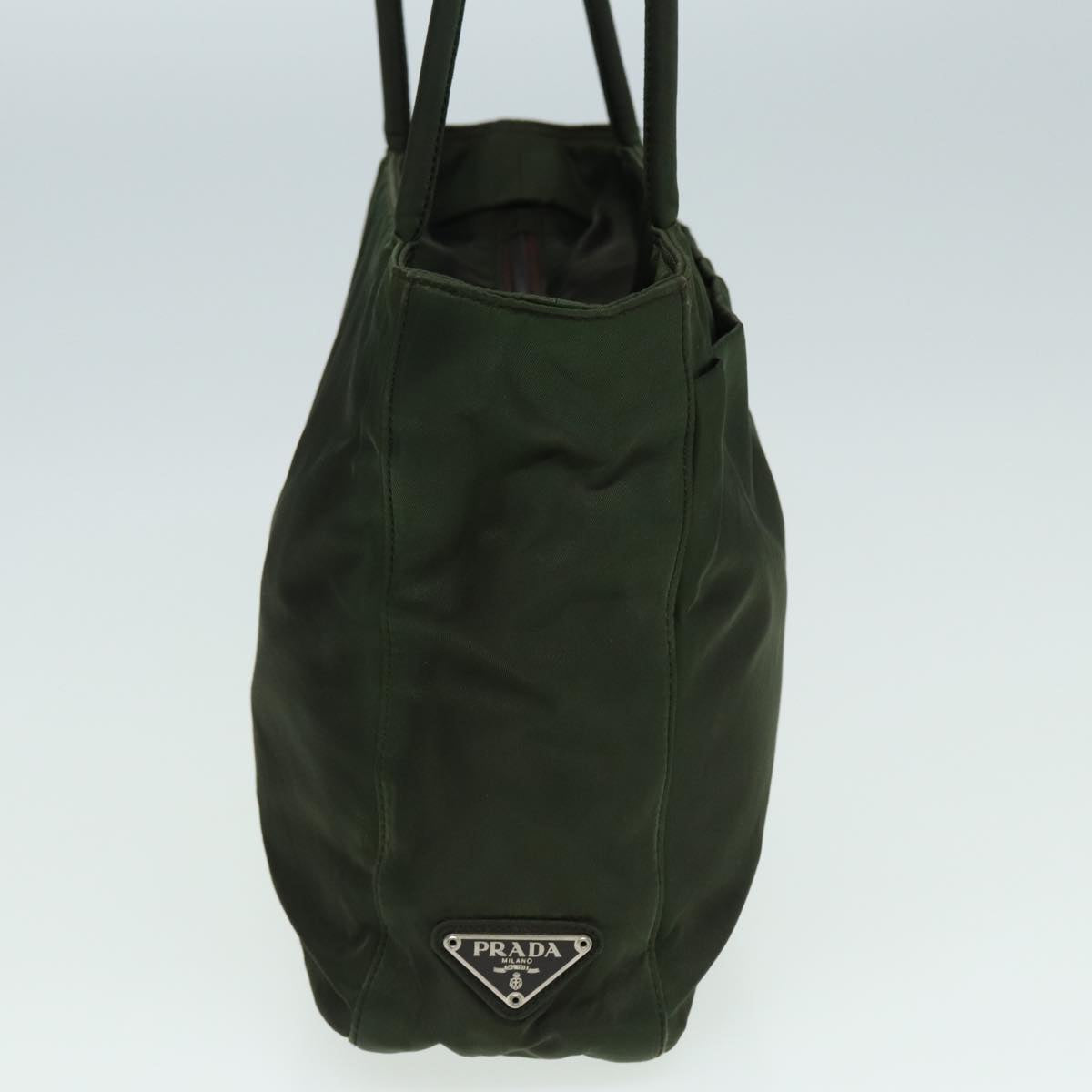 Luxury Prada Tote Bag Nylon Khaki  cl839