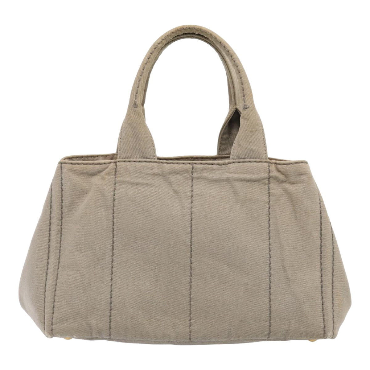 Luxury Prada Canapa MM Hand Bag Canvas Gray  cl844