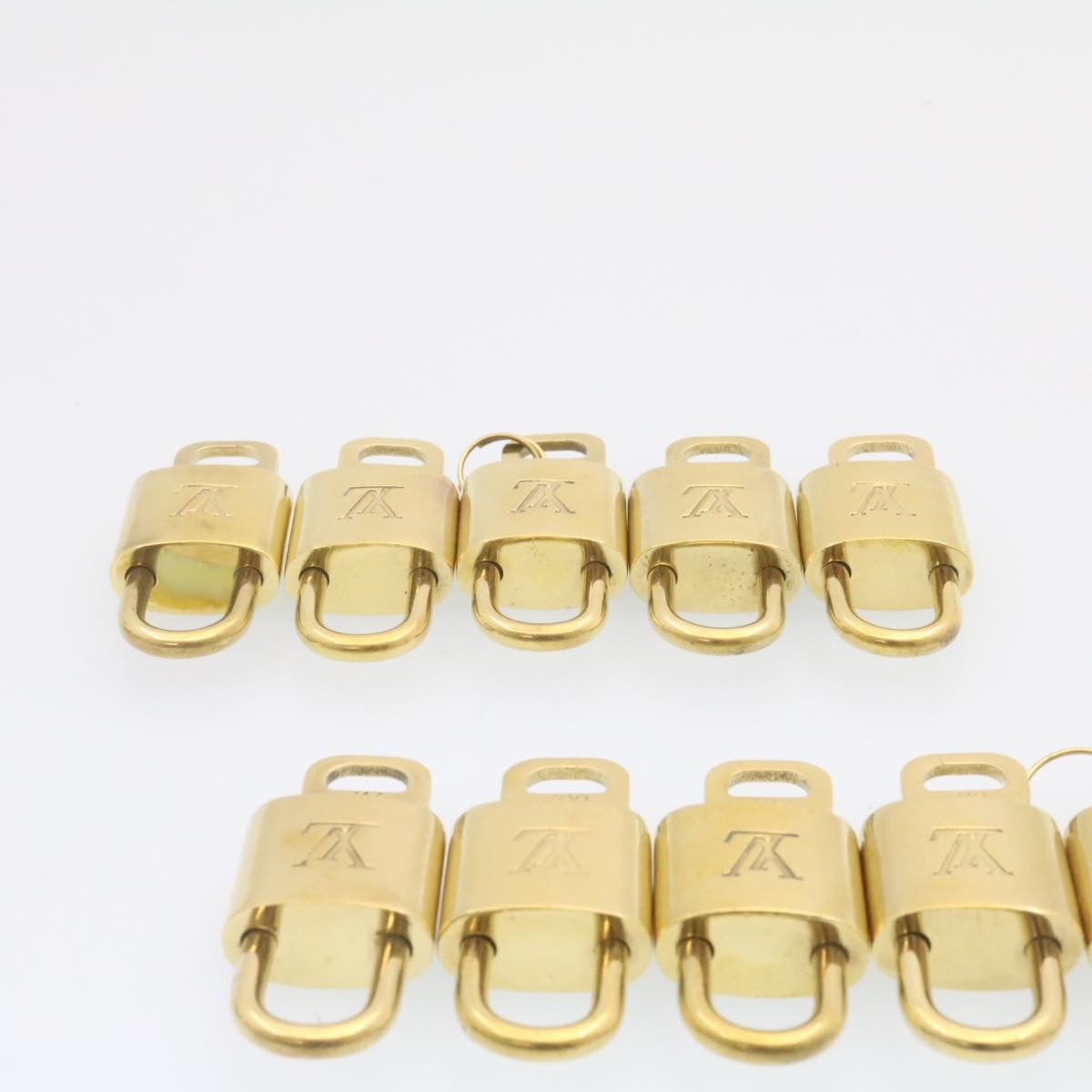 LOUIS VUITTON Padlock 10set Gold Tone LV cr884
