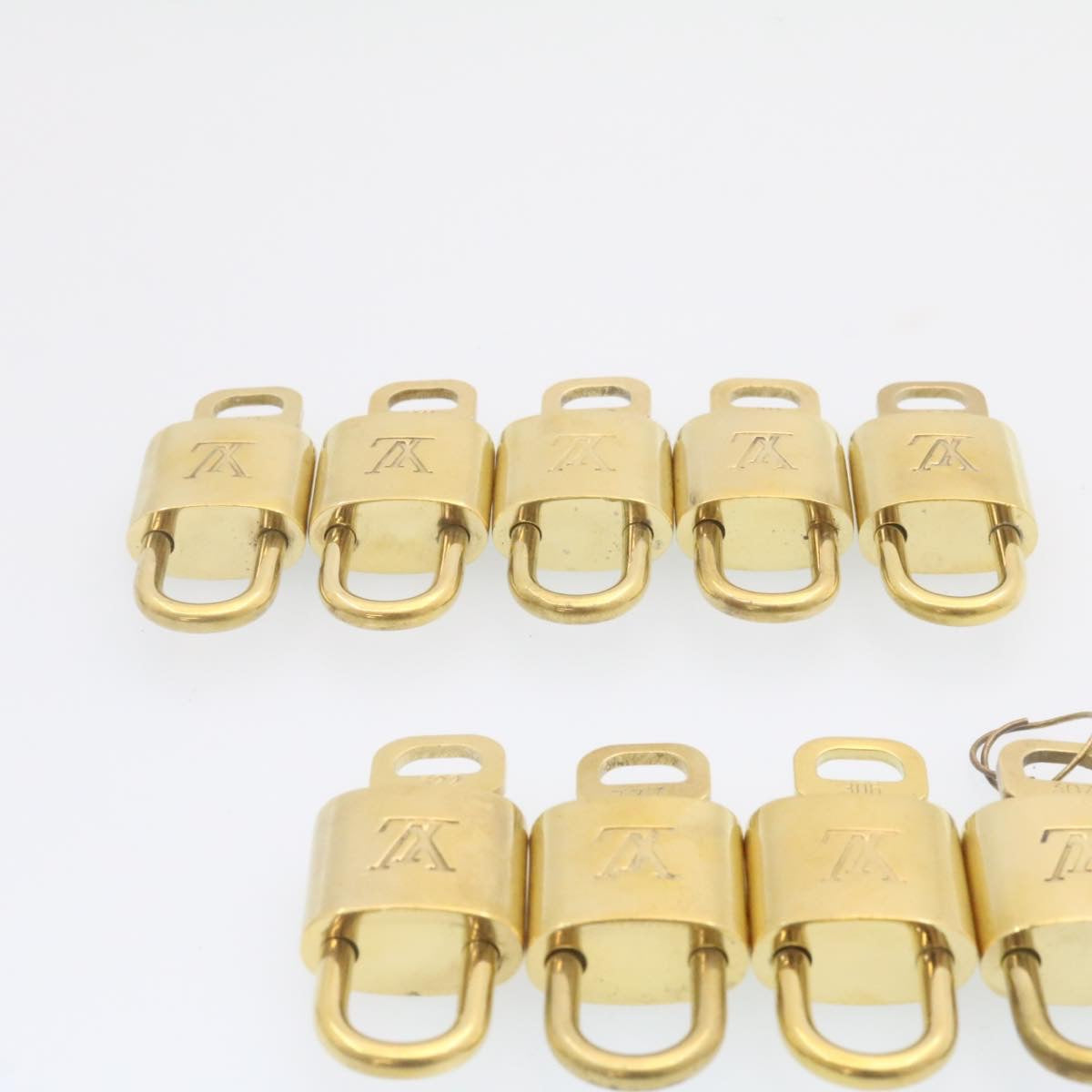 LOUIS VUITTON Padlock 10set Gold Tone LV cr886